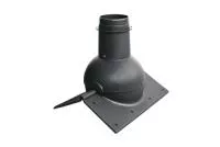 Выход канализации коньковый Krovent Pipe-cone черный