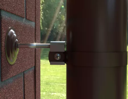 ТН МВС 125/90 мм декоративная накладка для хомута, коричневый