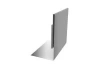 Планка приемная оконная 0,45 PE с пленкой RAL 9006 бело-алюминиевый