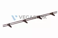 Снегозадержатель трубчатый ВЕГАСтайл 20*40/1,2мм 3000мм RAL 8017
