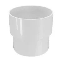 Муфта трубы водостока FineBer ПВХ Белый