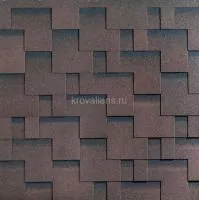 Гибкая черепица Katepal (Катепал) Rocky (Спелый каштан) /1 кв.м/