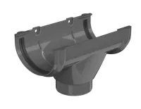 ТН ОПТИМА 120/80 мм, воронка желоба, серый, шт.
