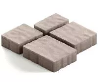 Тротуарная плитка Steingot Гранито из серого цемента с полным прокрасом светло-серая мультиформат