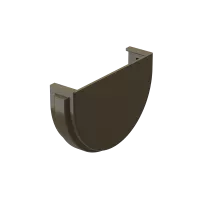 Заглушка желоба PREMIUM, каштан