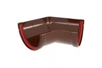 Угол желоба 135 град. универ.Классика 120 ПВХ Grand Line шоколадный (RAL 8017)