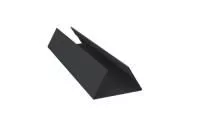 Планка стыковочная сост. нижняя 0,45 Drap RAL 7024 мокрый асфальт