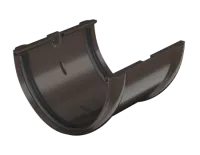 ТН ПВХ 125/82 мм, соединитель желоба, темно-коричневый, шт.