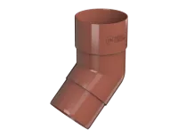 ТН ПВХ 125/82 мм, колено трубы 108°, красный, шт.
