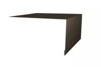 Планка околооконная простая 200х75 0,45 PE с пленкой RR 32 темно-коричневый