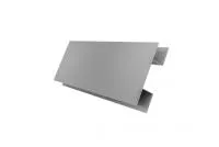 Планка H-образная Экобрус Grand Line 0,45 PE с пленкой RAL 9006 бело-алюминиевый