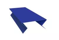 Планка угла внешнего составная нижняя 0,45 PE с пленкой RAL 5005 сигнальный синий