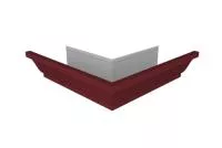 Угол желоба внешний Vortex Lite 130мм RAL 3005 красное вино
