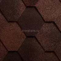 Гибкая черепица Icopal (Икопал) Plano Antik (Натуральный коричневый) /1 кв.м/