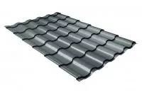 Металлочерепица кредо 0,5 Rooftop Matte RAL 7016 антрацитово-серый