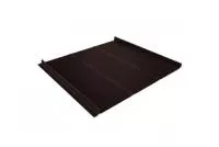 Кликфальц Line Grand Line 0,5 GreenCoat Pural BT, matt с пленкой на замках RR 887 шоколадно-коричневый (RAL 8017 шоколад)