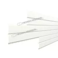 Сайдинг МЕТАЛЛ ПРОФИЛЬ Lбрус-15х240 (ПЭ-01-9010-0.45)