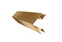 Планка угла внешнего сложного Экобрус Grand Line 0,45 PE с пленкой RAL 1014 слоновая кость