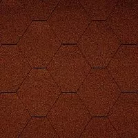 Однослойная гибкая черепица Икопал Плано Натур красная