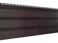 Софит коричневый «Ю-Пласт», полностью перфорированный (3,0 м)