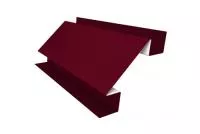 Угол внутренний сложный 75мм 0,45 PE с пленкой RAL 3003 рубиново-красный