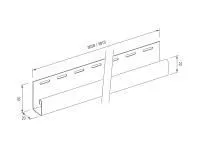 J-профиль SX-18 ДУБ, 3,05 м , MAX-3