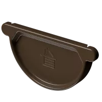 Заглушка желоба STAL PREMIUM, каштан