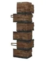 Угол фасадной панели «Royal Stone», скалистый камень Виннипег