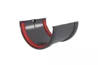 Соединитель желобов Классика 120 ПВХ Grand Line графит (RAL 7024)