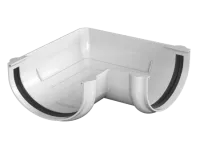 ТН ОПТИМА 120/80 мм, угол желоба 90°, белый, шт.