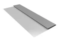 Планка стартовая БХ new 0,45 PE с пленкой RAL 9006 бело-алюминиевый