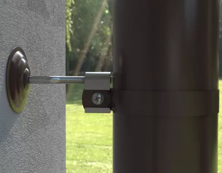 ТН МВС 125/90 мм декоративная накладка для хомута, коричневый