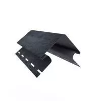 ГРАФИТОВЫЙ Наружный угол к сайдингу колл. СТОУН-ХАУС серия КИРПИЧ (3,05 м) 5шт/уп