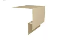 Планка околооконная сложная БХ new 250х75х27 0,5 Satin с пленкой RAL 1015 светлая слоновая кость