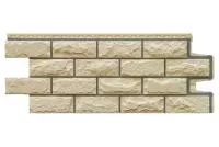Фасадная панель Grand Line Колотый камень Design бежевый со швом RAL 7006