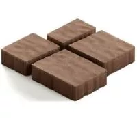 Тротуарная плитка Steingot Гранито из серого цемента с полным прокрасом коричневая мультиформат