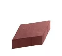 Тротуарная плитка Steingot Практик 60 из серого цемента с полным прокрасом ромб красная 200х200х60 мм