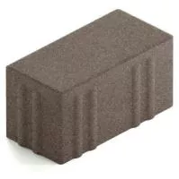 Брусчатка Steingot Хэви из серого цемента с полным прокрасом прямоугольник темно-серая 200х100х100 мм