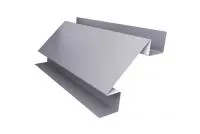 Планка угла внутреннего сложного Экобрус Grand Line 0,45 PE с пленкой RAL 7004 сигнальный серый