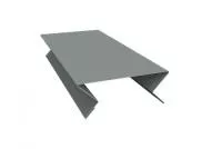 Планка угла внутреннего составная верхняя 0,45 PE с пленкой RAL 7005 мышино-серый