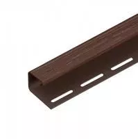 ИТАЛЬЯНСКИЙ ОРЕХ J-профиль к сайдингу колл. ЛЮКС (3,05 м) 20шт/уп TECOS