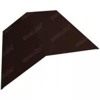 Планка конька плоского простая (145*145), Россия 0.45мм RAL 8017 2м