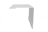 Угол внешний 30х30 0,5 Satin с пленкой RAL 9003 сигнальный белый