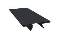 Планка стыковочная составная верхняя 0,45 PE с пленкой RAL 7024 мокрый асфальт