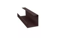 Планка угла внутреннего составная нижняя 0,45 Drap RAL 8017 шоколад