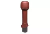 Выход вытяжки 125х160х700 ИЗ красный с колпаком