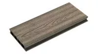 Террасная доска DOS EXCLUSIVE шовная, Шоколад c тиснением под дерево, 3 метра