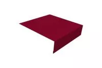 Планка околооконная простая 200х50 0,45 PE с пленкой RAL 3003 рубиново-красный