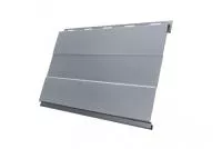 Вертикаль 0,2 prof 0,5 Satin с пленкой RAL 9006 бело-алюминиевый