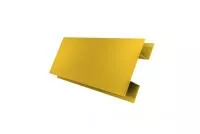 Планка H-образная Экобрус Grand Line 0,45 PE с пленкой RAL 1018 цинково-желтый